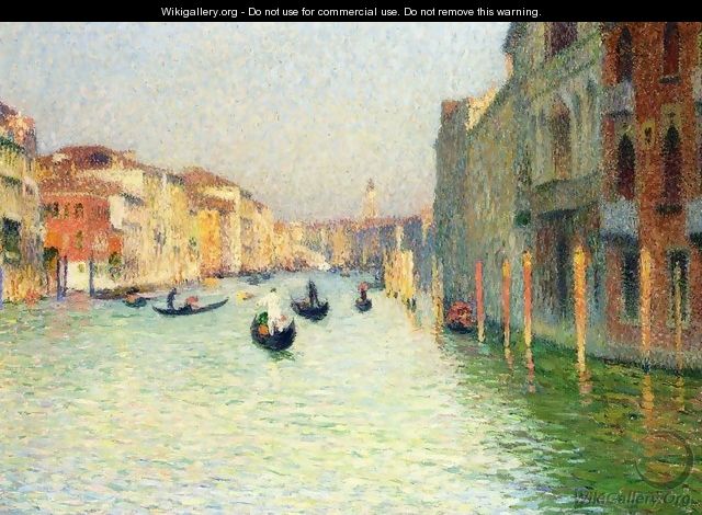 Gondolas in Venice - Henri Martin