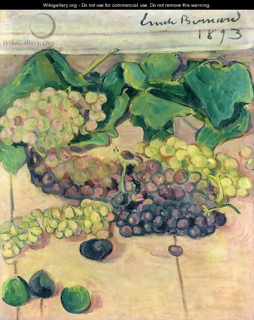 Still Life with Grapes - Emile Bernard