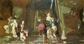 Statuettes on the Mantlepiece - Edouard (Jean-Edouard) Vuillard