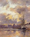 Le Havre, Le Bassin du Commerce I - Eugène Boudin
