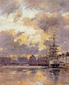 Le Havre, Le Bassin du Commerce I - Eugène Boudin