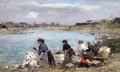 Laundresses on the Banks of the Touques 2 - Eugène Boudin
