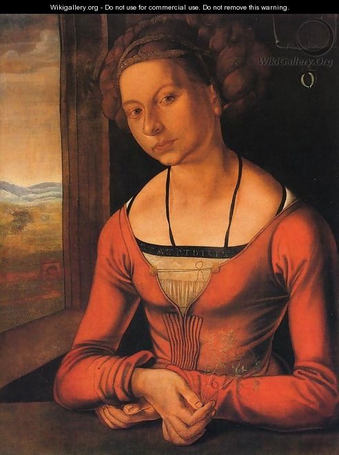 Portrait of a Woman with Her Hair Up - Albrecht Durer