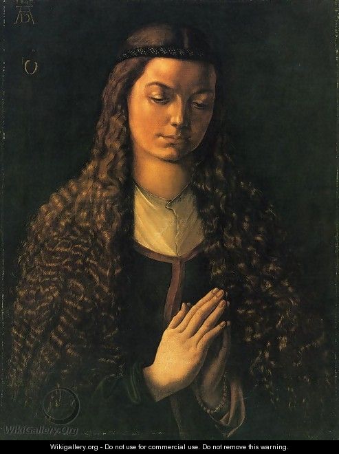 Portrait of a Woman with Her Hair Down - Albrecht Durer