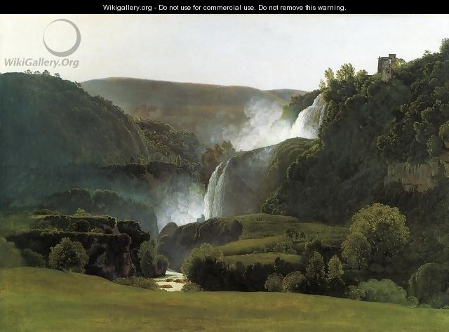 The Waterfalls of Tivoli - Johann Martin Von Rohden