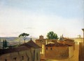 View on the Quirinal Hill, Rome - Simon-Joseph-Alexandre-Clement Denis