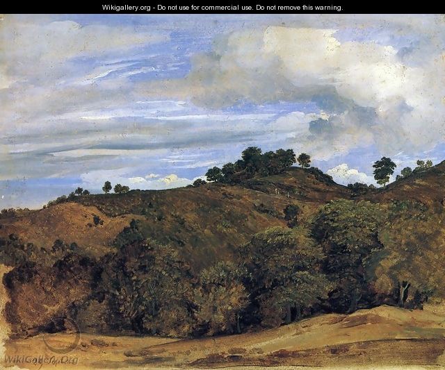 Landscape near Olevano: La Serpentara - Heinrich Reinhold