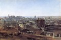 Three Views of Rome from the Villa Malta: View toward the Capitoline Hill - Georg Maximilian Johann Von Dillis