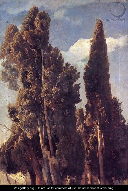 Cypresses - Johann Wilhelm Schirmer