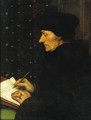 Portrait of Erasmus of Rotterdam Writing I - Hans, the Younger Holbein