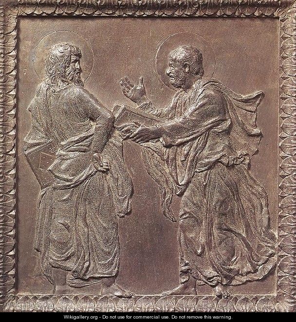 Panel of the door with the Apostles - Donatello