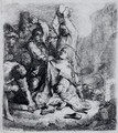 The Stoning Of St. Stephen - Harmenszoon van Rijn Rembrandt