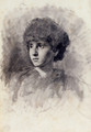 Portrait Of The Artist's Daughter Maud - Adolf Hiremy-Hirschl