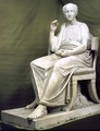 Statue of Poet Ferenc Kolcsey - Istvan Ferenczy