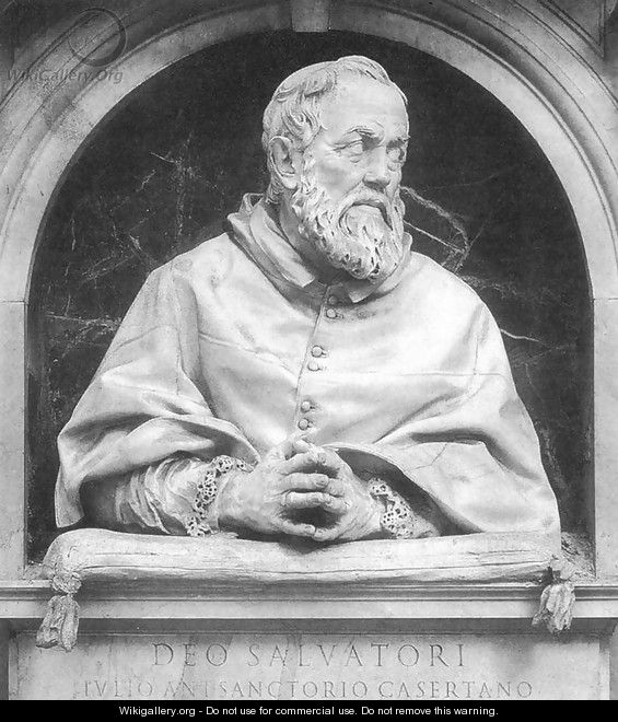 Bust of Cardinal Giulio Antonio Santorio - Giuliano Finelli