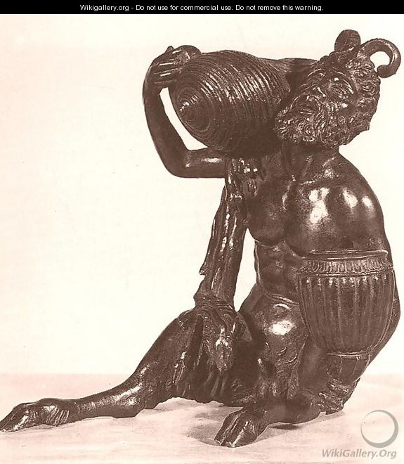 Satyr with an Amphora and Shell - Il Riccio