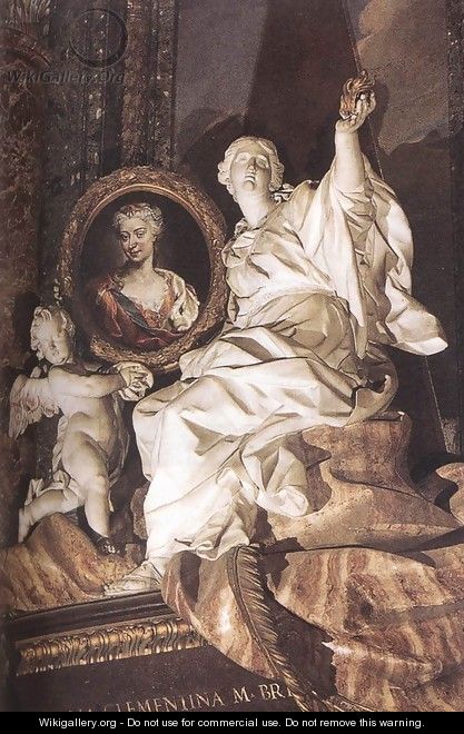Tomb of Maria Clementina Sobieska (detail) - Pietro Bracci