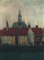 Cluster Of Old Houses With The New Church In The Hague - Vincent Van Gogh