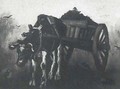 Cart With Black Ox - Vincent Van Gogh