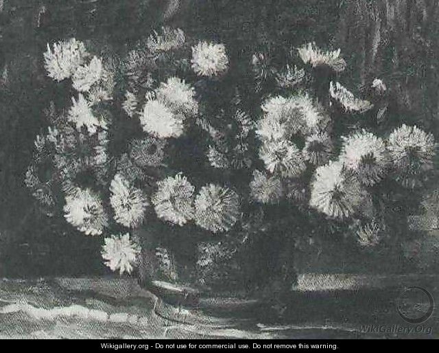 Bowl With Chrysanthemums - Vincent Van Gogh