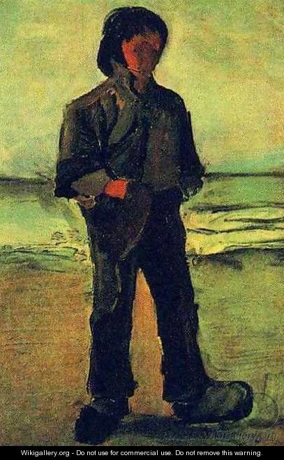 Fisherman On The Beach - Vincent Van Gogh