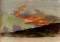 A Sunset Over Coniston - Joseph Arthur Palliser Severn