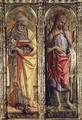 St. Peter and St. John the Baptist, detail from the Sant'Emidio polyptych, 1473 - Carlo Crivelli