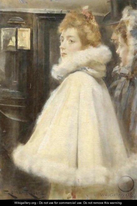 Lady with a Fur Coat (Joven con capa) - Roman Ribera Cirera