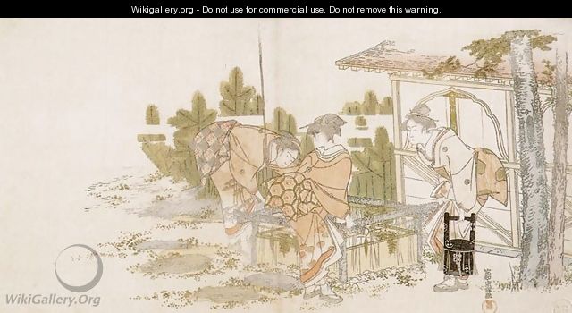 Three Ladies by a Well - Katsushika Hokusai