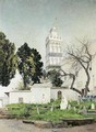 Young Women by the Sidi Abderrahman Mosque, Algiers (Jeunes femmes pres de la mosquee Sidi Abderrahman, Alger) - Eugene Francois Deshayes