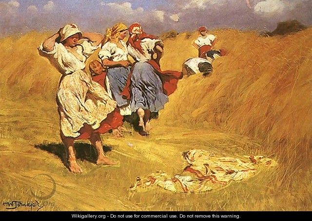 In the Wheat Field - Wlodzimierz Tetmajer