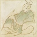 Seated Nobleman - Katsushika Hokusai