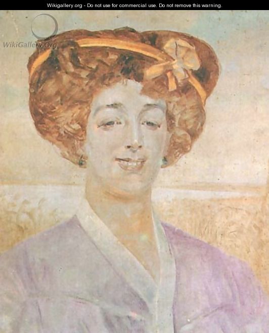 Portrait of Michalina Wierusz Kowalska-Grabowska - Jacek Malczewski