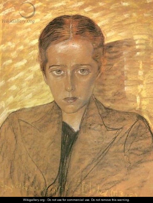 Portrait of a Young Woman - Stanislaw Ignacy Witkiewicz (Witkacy)