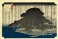 Evening Rain at Karasaki (Karasaki no yau) - Utagawa or Ando Hiroshige