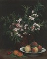 Nature morte (balsamines, peches et abricots) - Ignace Henri Jean Fantin-Latour