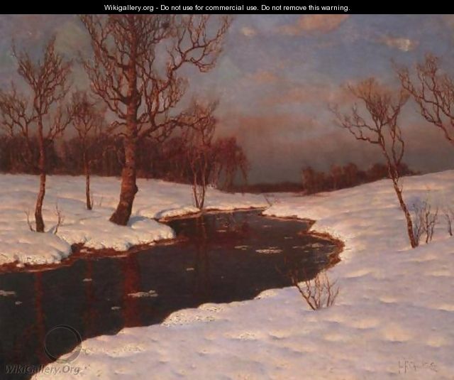 Winter Sunset - Ivan Fedorovich Choultse
