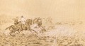 Bustards Hunting with Greyhounds - Juliusz Kossak
