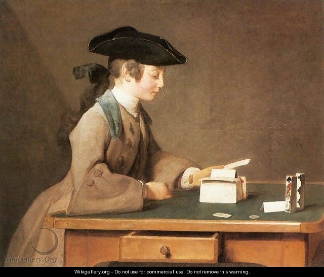 The House of Cards III - Jean-Baptiste-Simeon Chardin