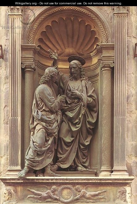 Christ and Doubting Thomas - Andrea Del Verrocchio