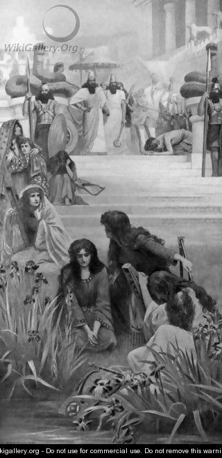 The Daughters of Judah in Babylon - Herbert Gustav Schmalz