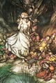 Goblin Market: White and golden Lizzie stood - Arthur Rackham