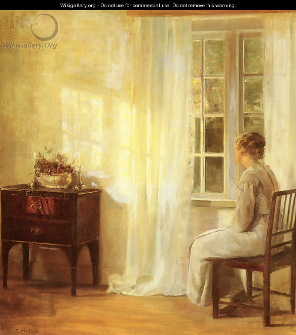 Waiting By The Window - Carl Vilhelm Holsoe