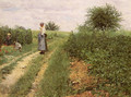 Picking Flowers I - Erik Theodor Werenskiold