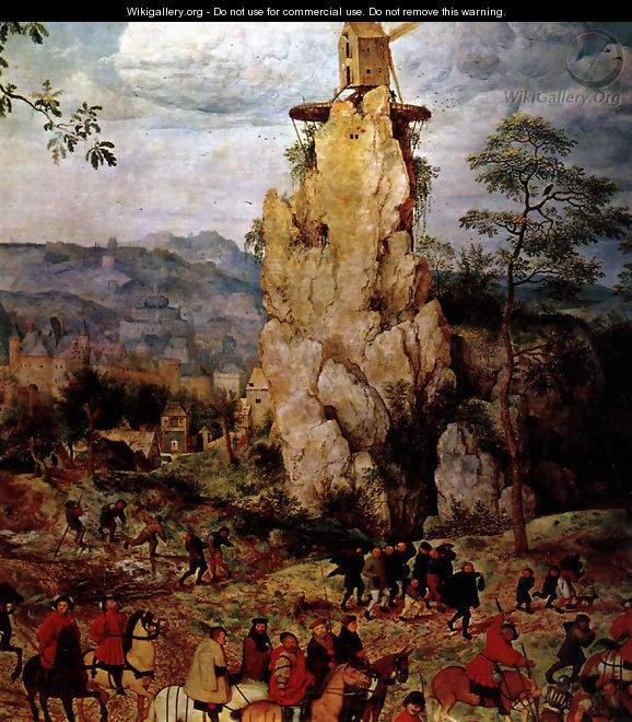 The Procession to Calvary [detail] I - Pieter the Elder Bruegel