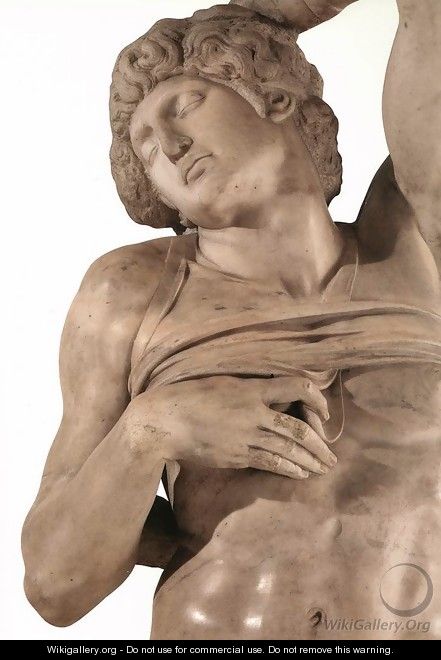 Slave (dying) [detail: 1] - Michelangelo Buonarroti