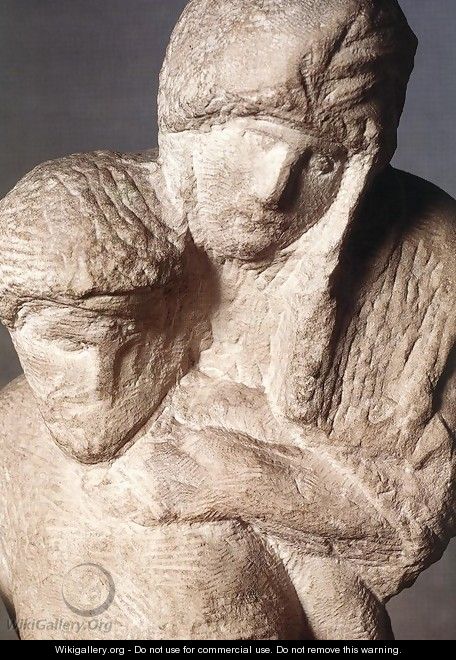 Pietn Rondanini (unfinished) [detail: 1] - Michelangelo Buonarroti