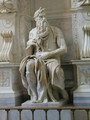 Tomb of Pope Julius II: Moses [detail: 2] - Michelangelo Buonarroti