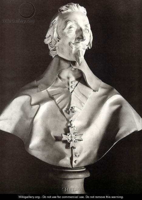 Portrait Bust of Cardinal Richelieu - Gian Lorenzo Bernini