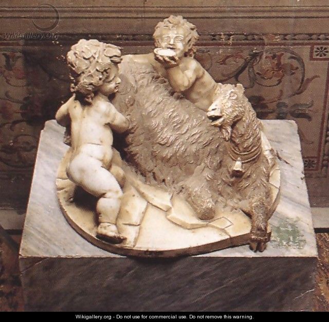 The Goat Amalthea with the Infant Jupiter and a Faun - Gian Lorenzo Bernini